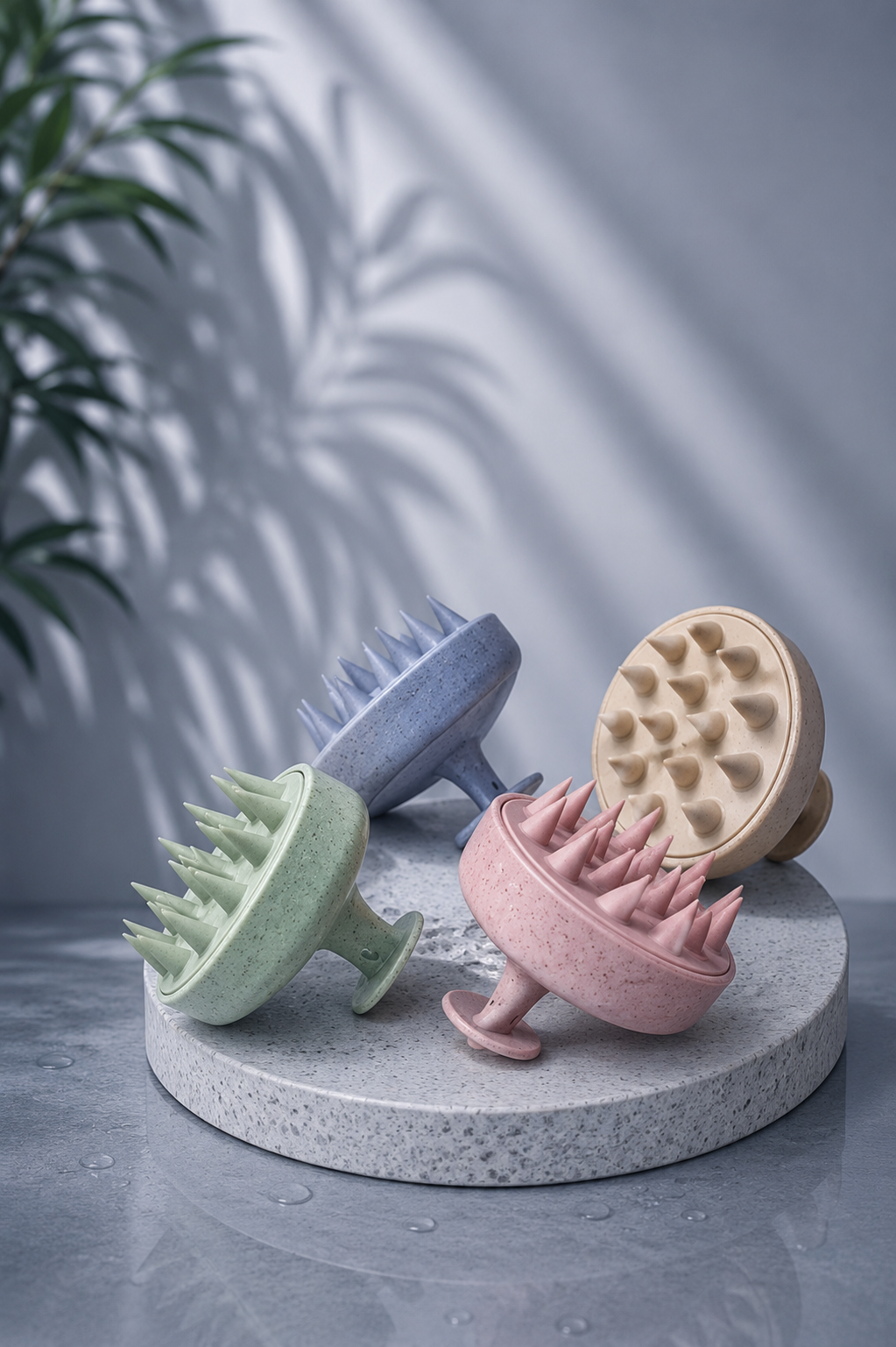 Brosse Massante Cuir Chevelu en Silicone PuraClear