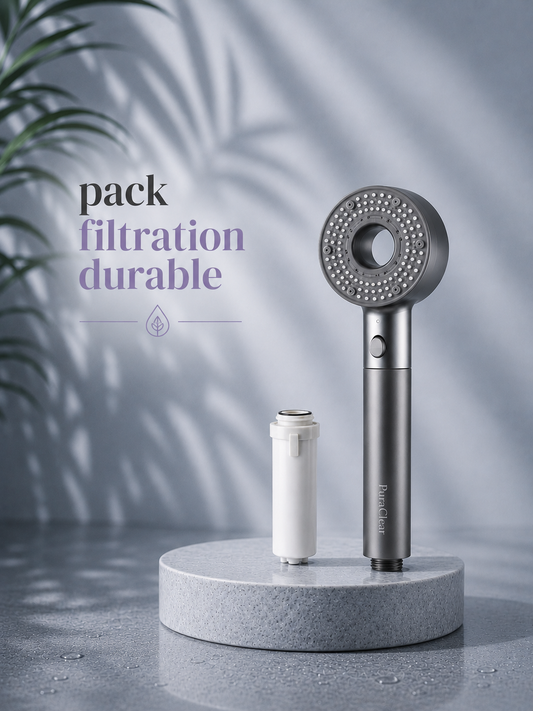 Pack Douche Essentiel – Pommeau + Filtres PuraClear