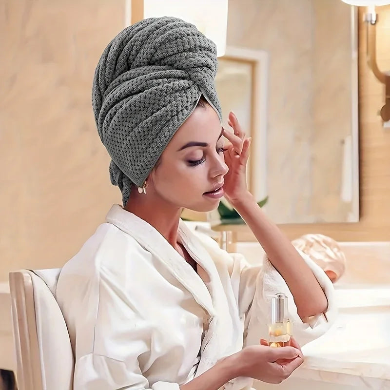 Serviette Microfibre Cheveux Turban PuraClear